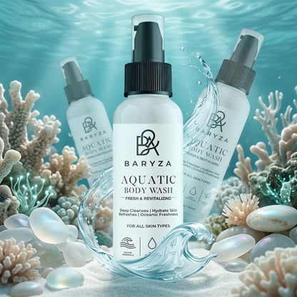 BARYZA Aquatic Body Wash with Sea Minerals & Marine Extract