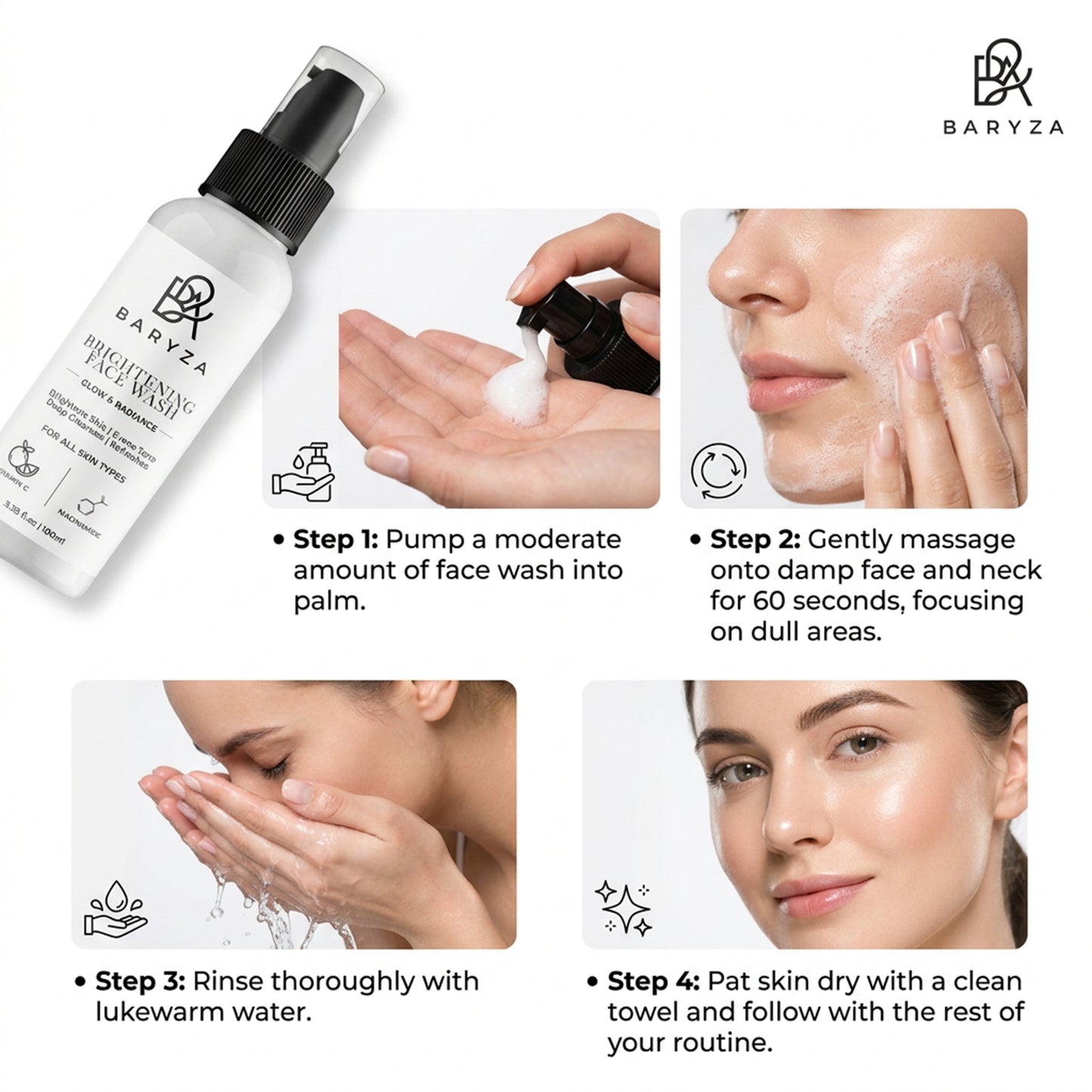 BARYZA Brightening Face Wash