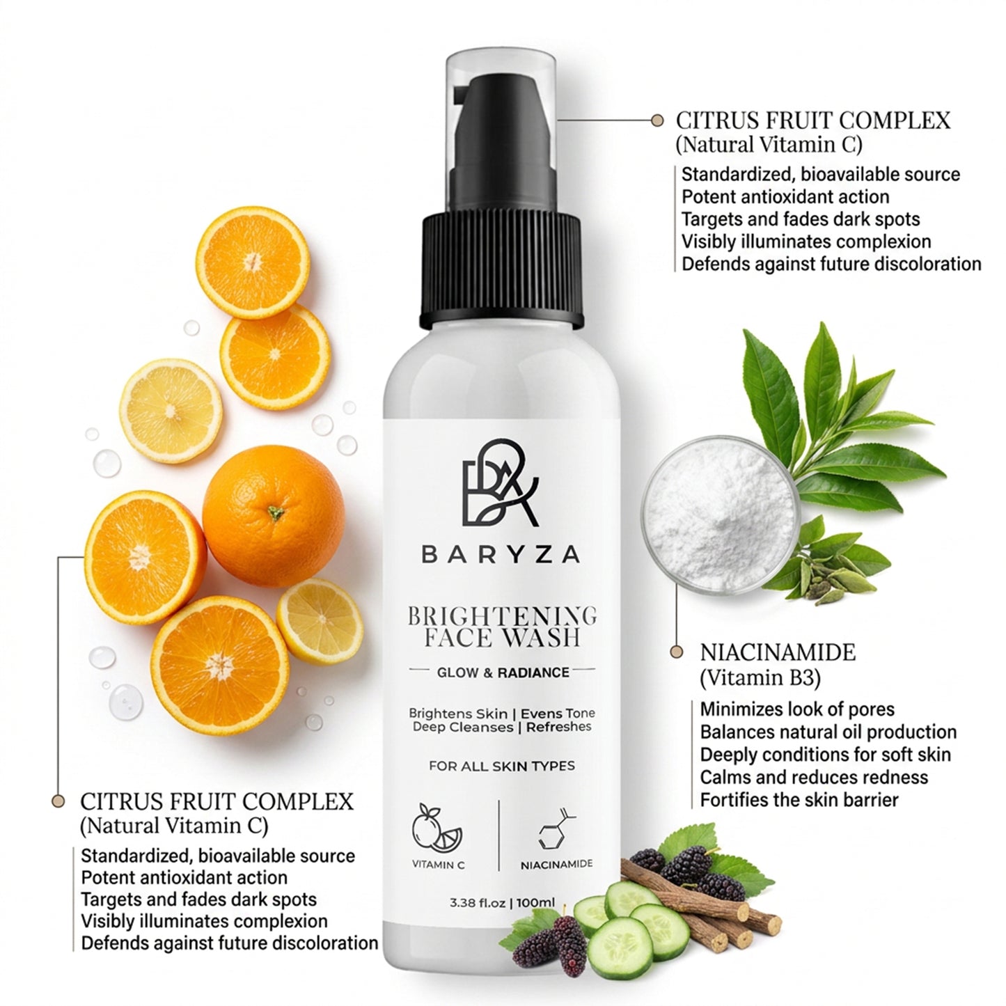 BARYZA Brightening Face Wash