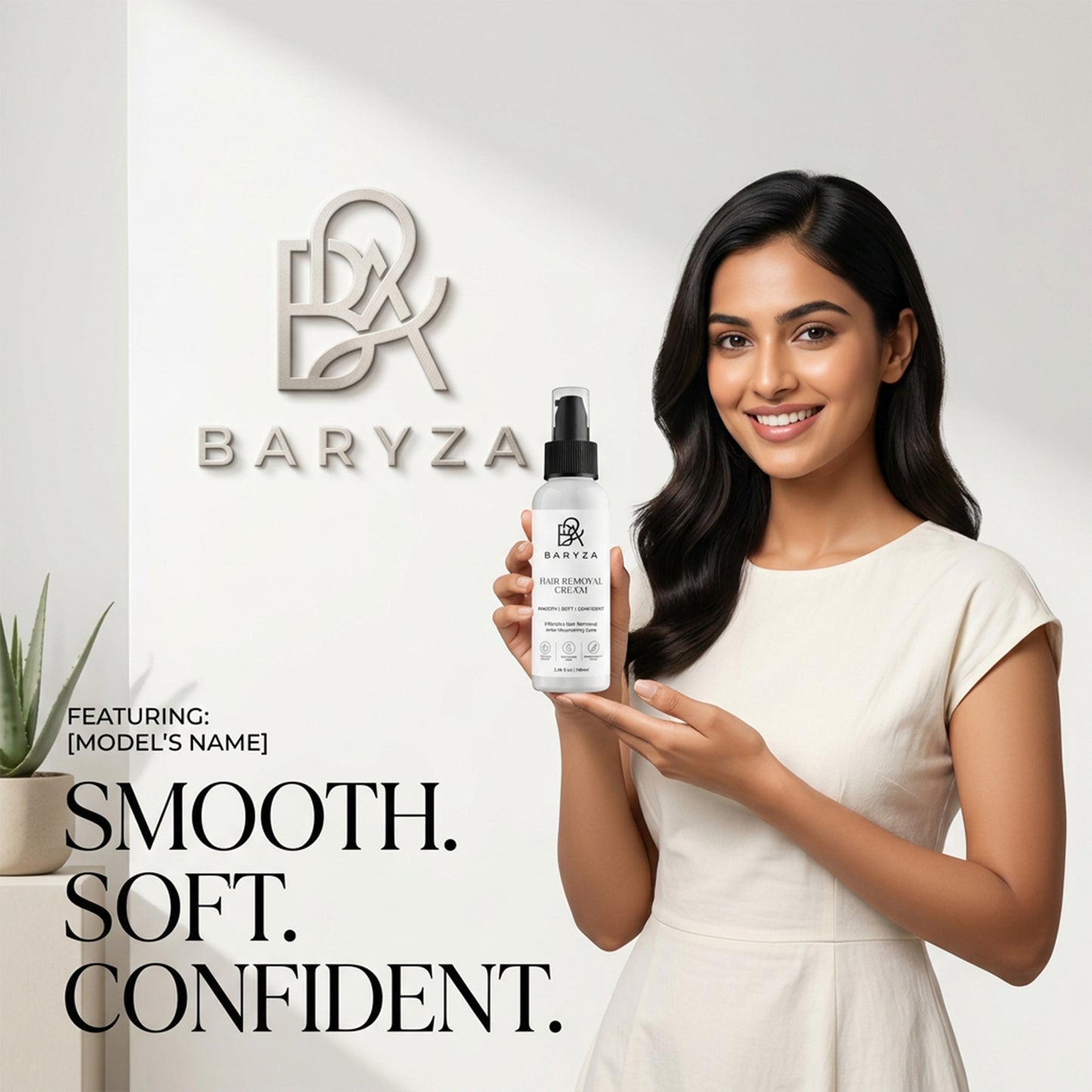 BARYZA Hair Removal Cream with Aloe Vera & Vitamin E