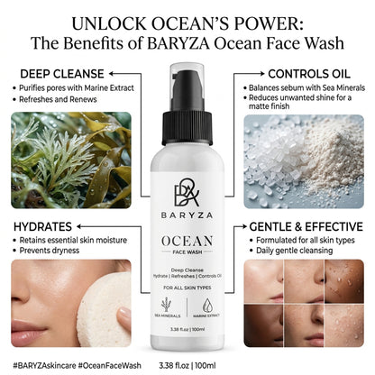 BARYZA Ocean Face Wash with Sea Minerals